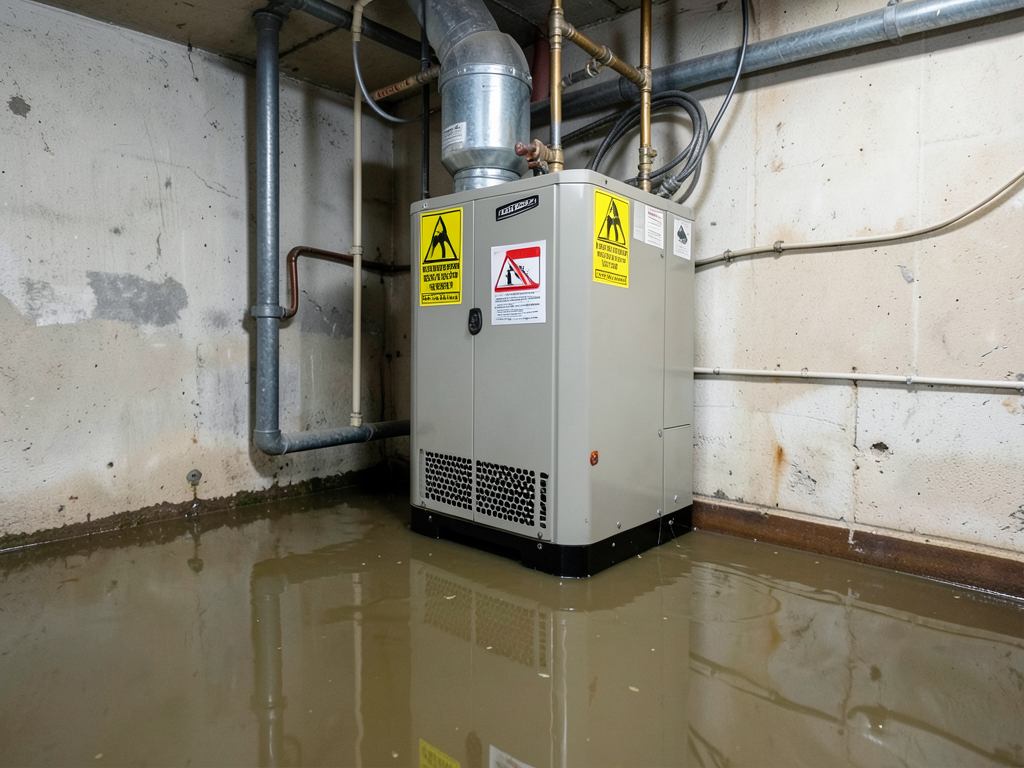 What to do when your basement hvac unit floods aft
